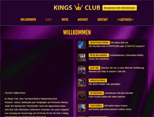 Tablet Screenshot of kingsclub.at